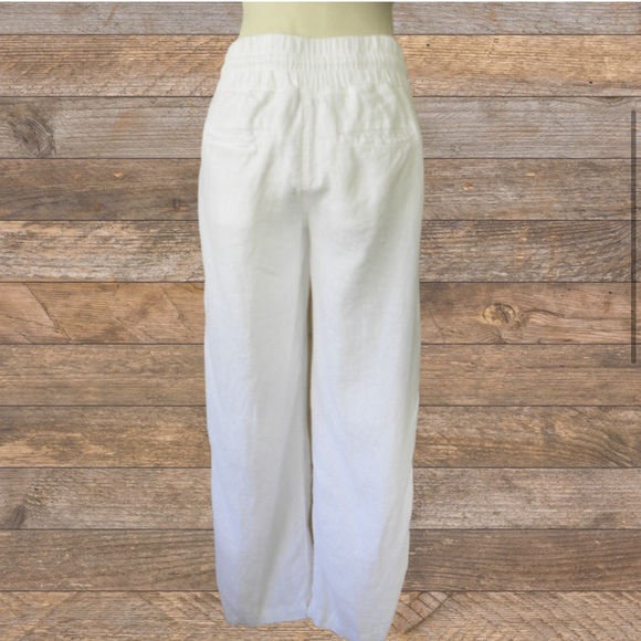 Athleta Cabo Linen Wide Leg Pant Size 10 - Picture 8 of 12